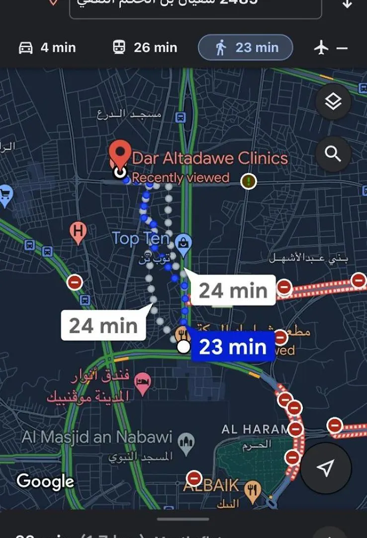 Apartment شقة حديثة 3-5 دقائق للمسجد النبوي دخّول ذاتي Self Check In Gf5 Medina